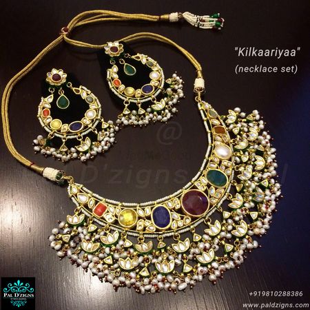 Polki Navrattan necklace
