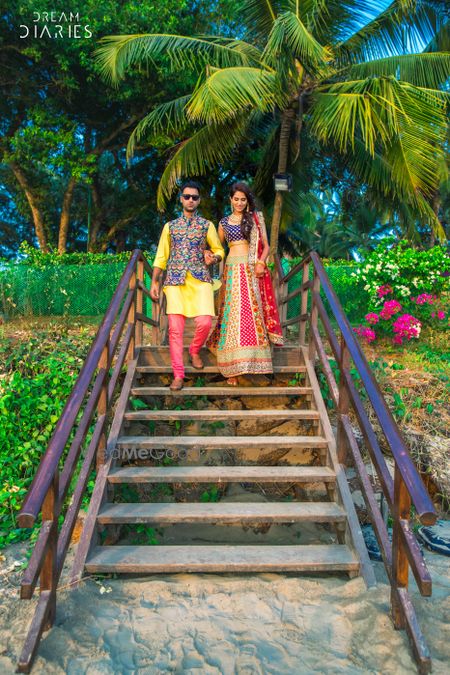 Couple entry for goa wedding