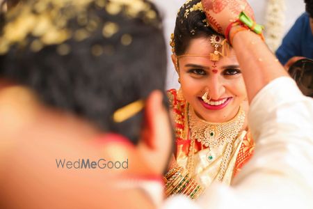 Photo of south indian bridal portrait