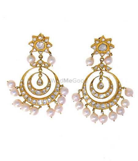 polki chaand baali earrings