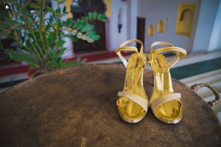 Gold Bridal Shoes