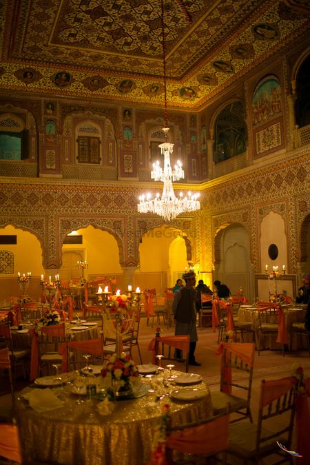 Palace Decor with Chandeliers