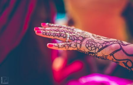 Photo of Bridal Hand Mehendi Design - Abstract