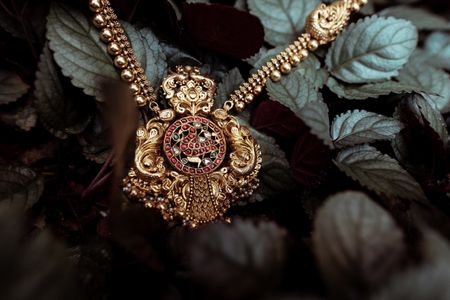 Photo of temple jewellery necklace photography