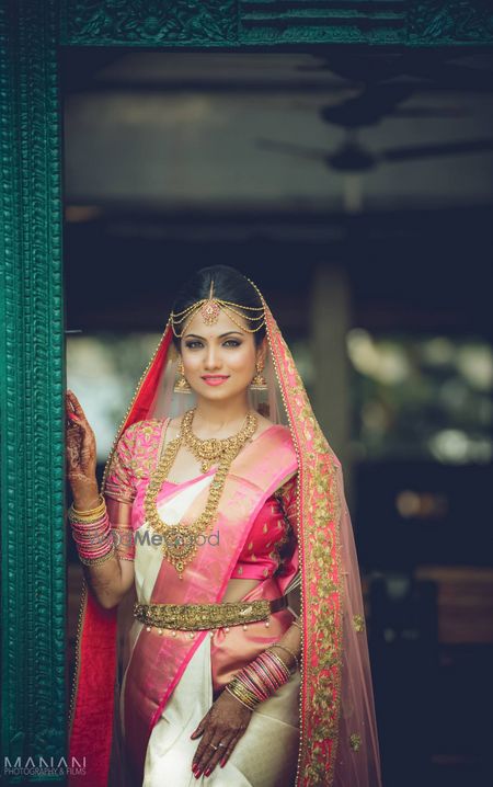 Photo of south indian bridal portrait