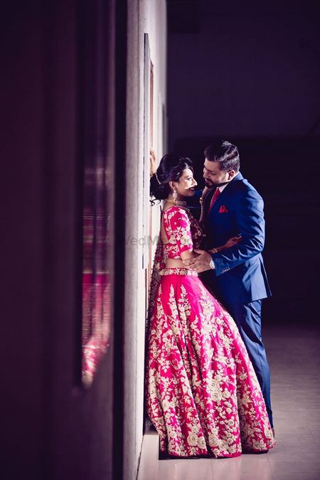 Pink wedding lehenga