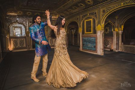 Dancing Couple Shot in a Palace