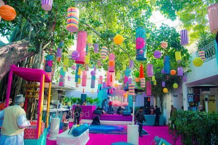 ceiling hanging lanterns