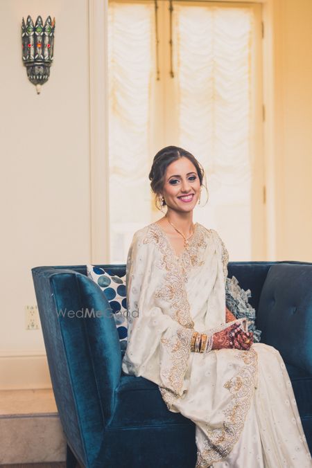 White Saree Bride