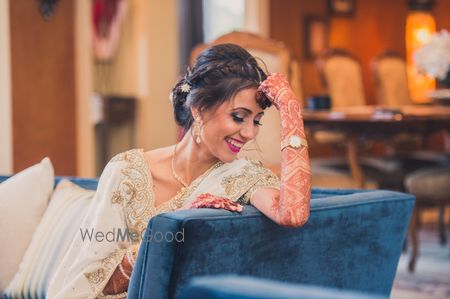 Bride Smiling Candid Shot