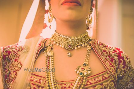 Photo of Gold Choker Necklace and Rani Haar
