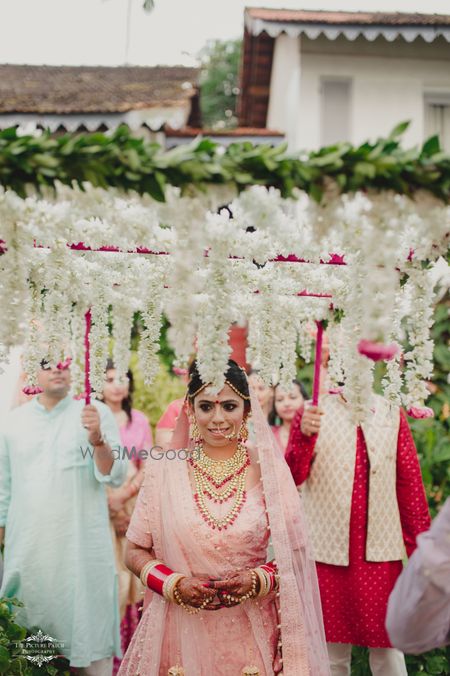 Beautiful bridal entry shot