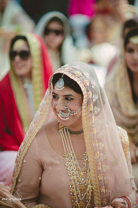 Smiling Sikh Bride Shot