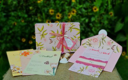 invitation cards floral print cards