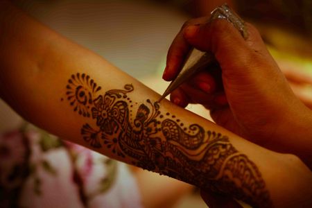Photo of Bridal Hand Mehendi Ganpati Design