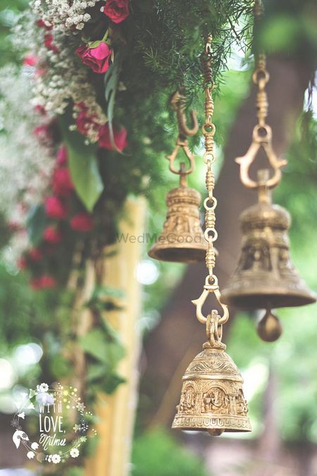 Gold Hanging Bells Decor