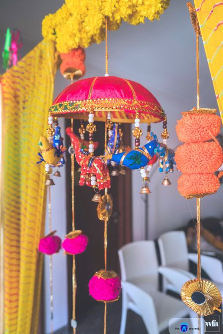 Rajasthani themed decor for mehendi