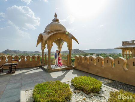 Pretty Couple Portrait inside Fort