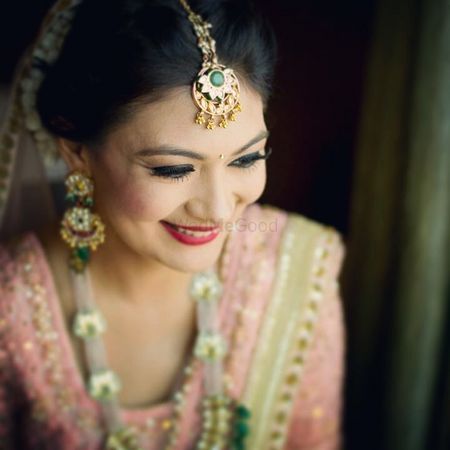 Indian bride with makeup