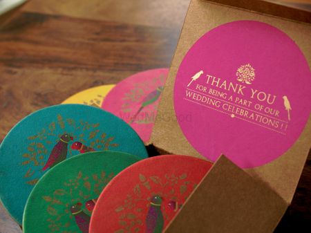 Photo of Thank you gifts as coasters