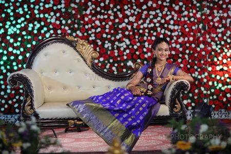 half saree function - Karuna Reddy Makeup Artist Pictures | Bridal Makeup  in Hyderabad - WedMeGood