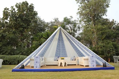 nice simple tent decor for the mehendi