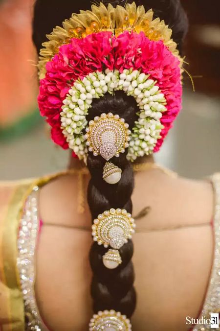 South Indian Wedding Braid Hairstyle