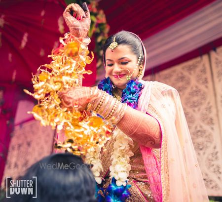 Bride Showering Kaleere on Bridesmaids