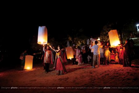 Guests Sending Out Flying Lanterns