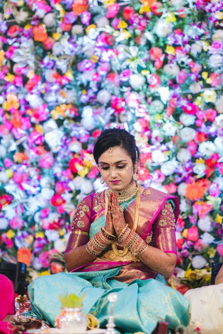 South Indian bridal saree