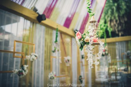Photo of Birdcages for engagement decor