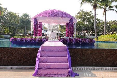 Photo of Lavender Theme Mandap