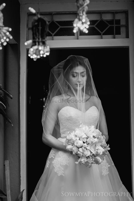 Gorgeous christian bride shot