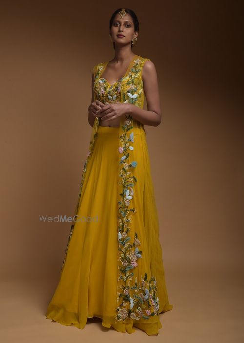 yellow skirt top for haldi