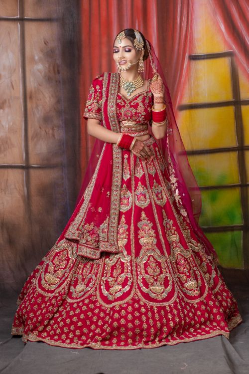 Maroon Bridal Lehenga - Latest Designer Collection with Prices - Buy Online