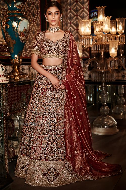 Velvet store lehenga price