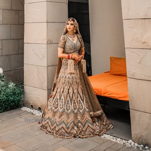 Dark Green Lehenga for Wedding Designer Collection with Prices