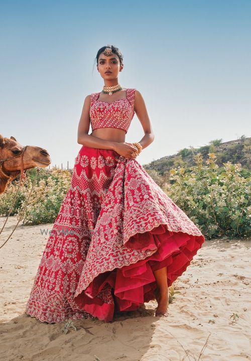 Red Bridal Lehenga - Latest Designer 