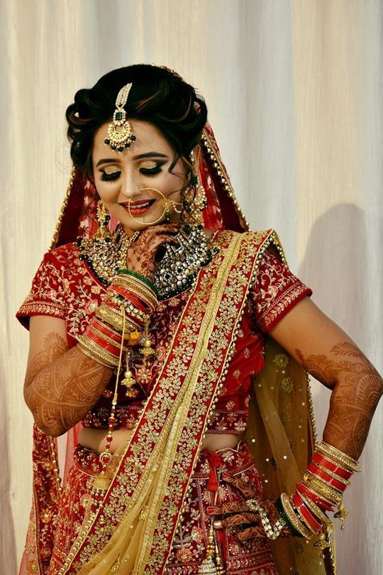 Beautiful Indian Punjabi Bride Her Wedding Stock Photo 315357248 |  Shutterstock
