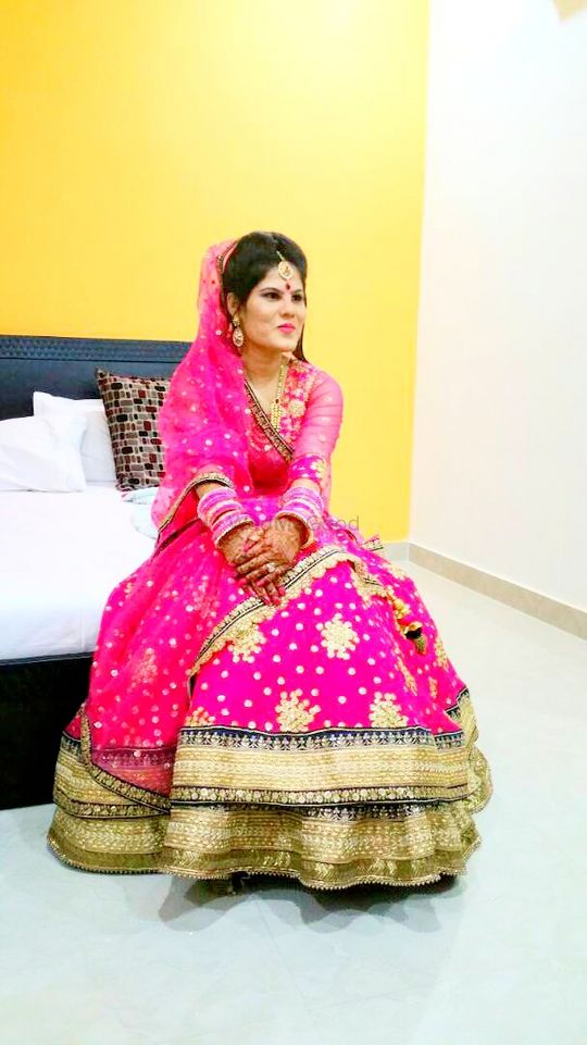 Blush Pink Monga Saree – Nitika Gujral