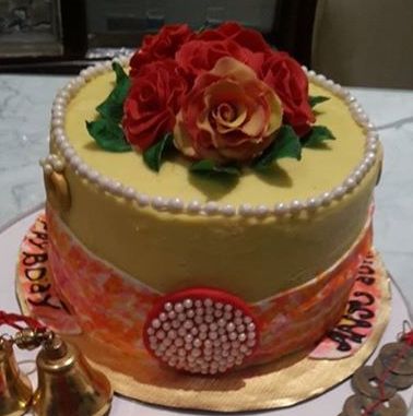 CraZy FoR CruSt - Dala kula Theme Haldi Cake for Haldi... | Facebook