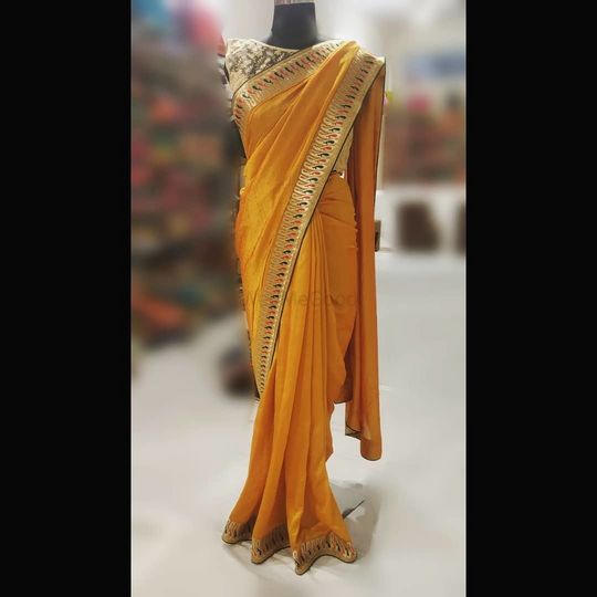 Mysore Art Silk Printed Saree With Blouse