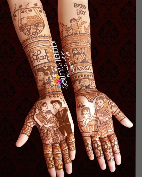 27 Easy Mehndi Designs For Kids - Adorable Mehndi Designs for Kids