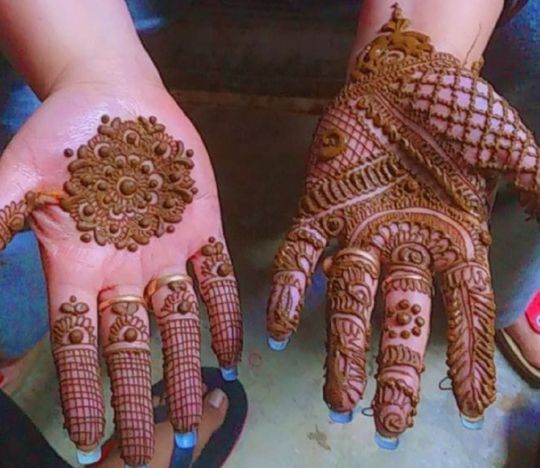 18. Palm Mehndi Design For Men - ShaadiWish