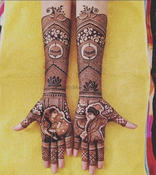 lord krishna style mehndi designs see here easy simple special and best mehndi  designs - हाथों में लगाएं कान्हा की भव्य तस्वीर वाली मेहंदी, कृष्ण जी के  भक्तों को जरूर देखने चाहिए