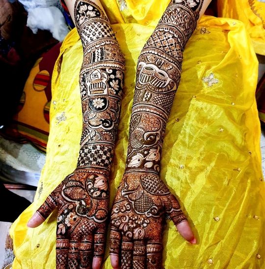 Beautiful Indian Bridal Heena Mehndi Design for Hand 2018 - YouTube