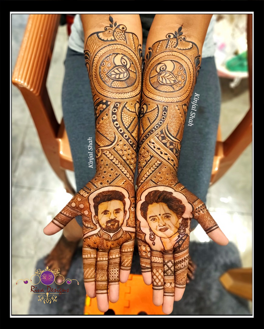 Bridal Mehndi Artist Kinjal on Instagram: “TEAM WORK!!! - TEEJ SPECIAL!!!  @ULHASNAGAR Fo… | Front mehndi design, Latest arabic mehndi designs, Unique mehndi  designs