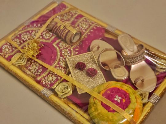 Saree Packing Ideas: Bridal Gift Wrapping with Fabric Flowers