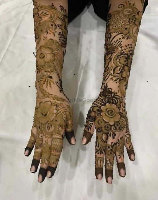 Beautiful Trending Gulf / Dubai Henna Design for full Hands| 2017 | Khaleeji  Henna Designer - YouTube