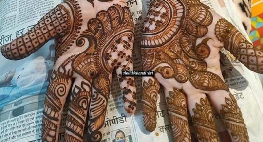 Anil mehandi art'🙏🏻☎️ bridal mehandi ke liye sampark Karen online message  WhatsApp Facebook Instagram par contact number note K... | Instagram